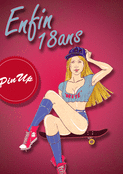 Pin-up stylée pour célébrer 18 ans
